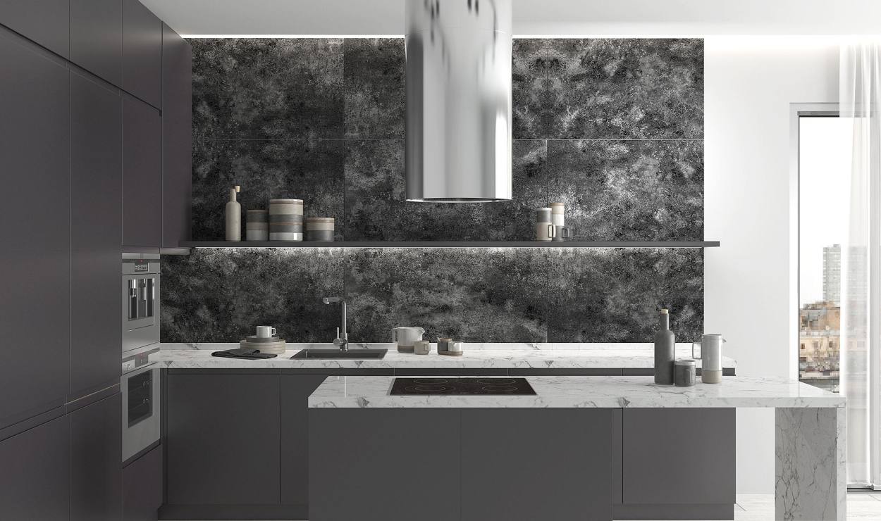 Металлический шик: как керамогранит LAPARET 60×120 преображает интерьеры