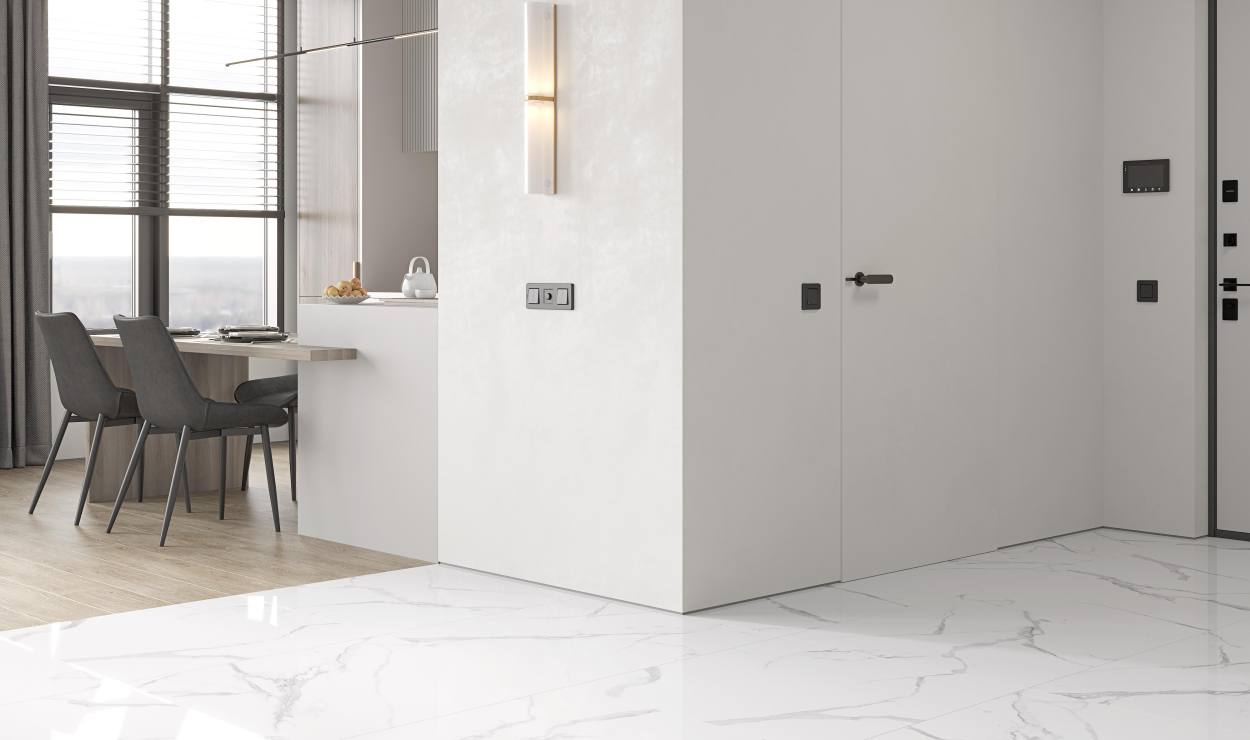 Керамогранит CERADIM Calacatta Splendid Silver: великолепное серебро итальянского мрамора